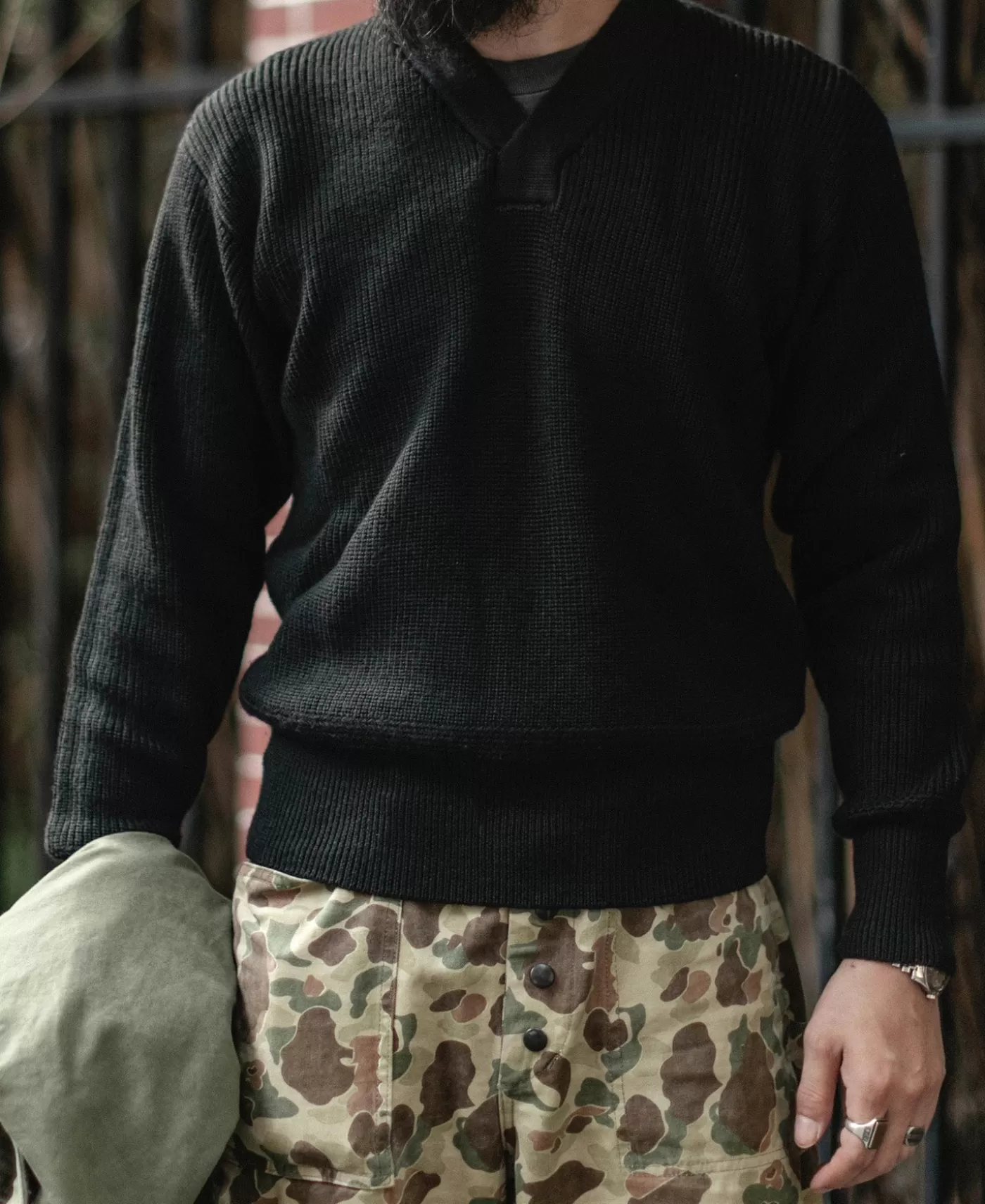 Cheap USAAF Type A-1 V-neck Mechanics Sweater - Knitwear
