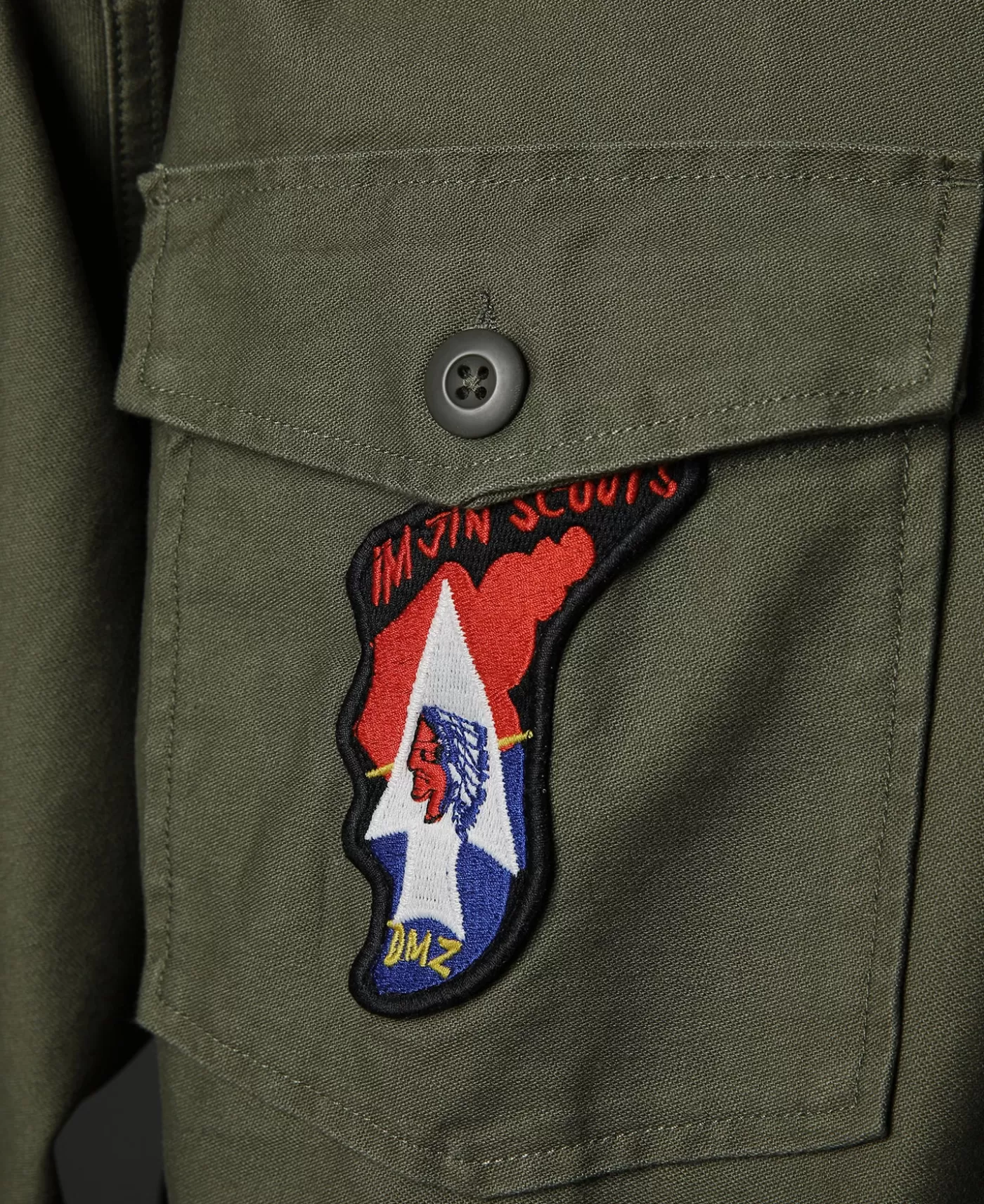 Outlet Vietnam War US Army OG-107 Fatigue Utility Shirt - Im Jin Scouts Long Sleeve Shirts