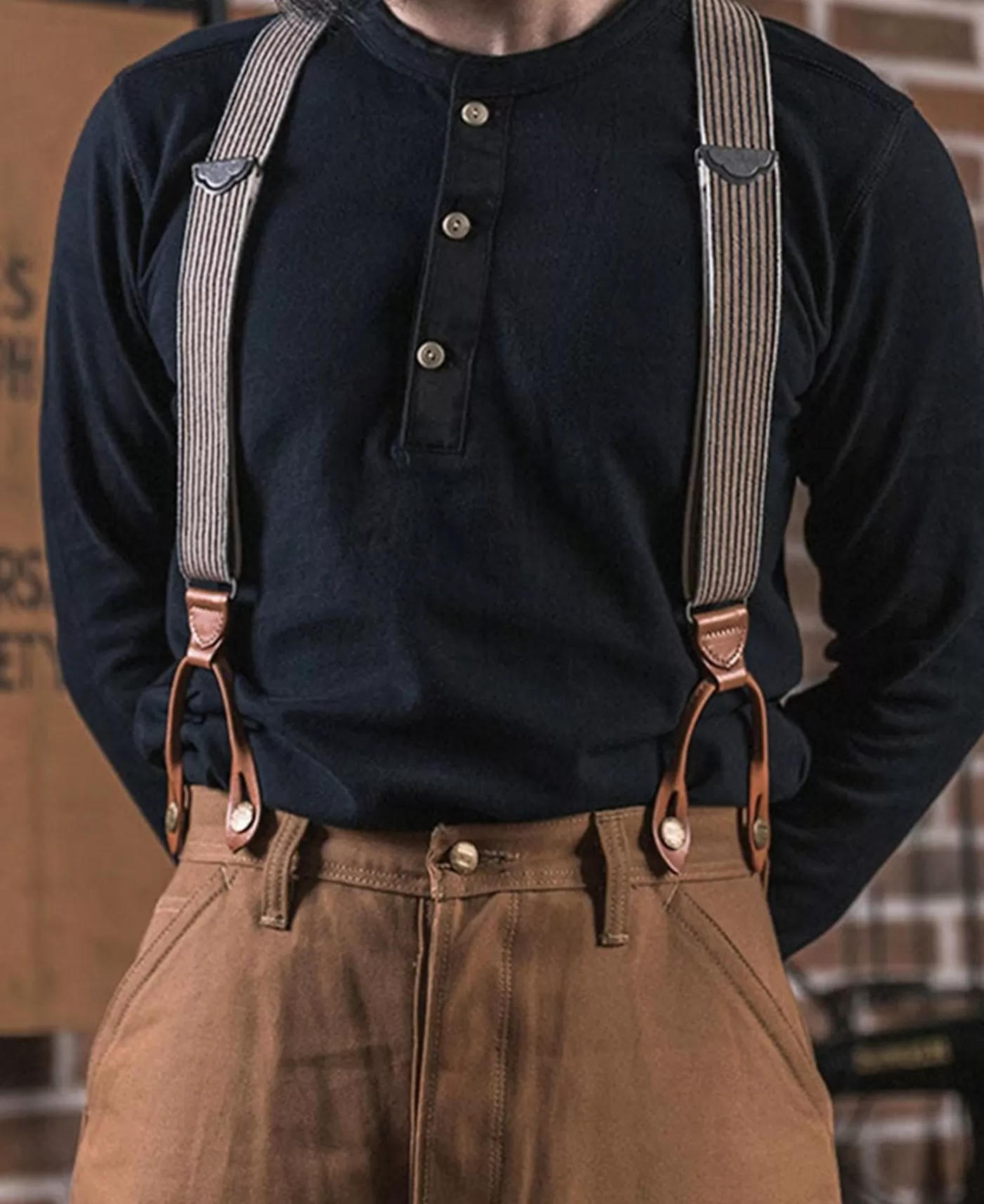 Outlet Vintage Long Sleeve Henley Shirt - Long Sleeve T-Shirts | Henleys