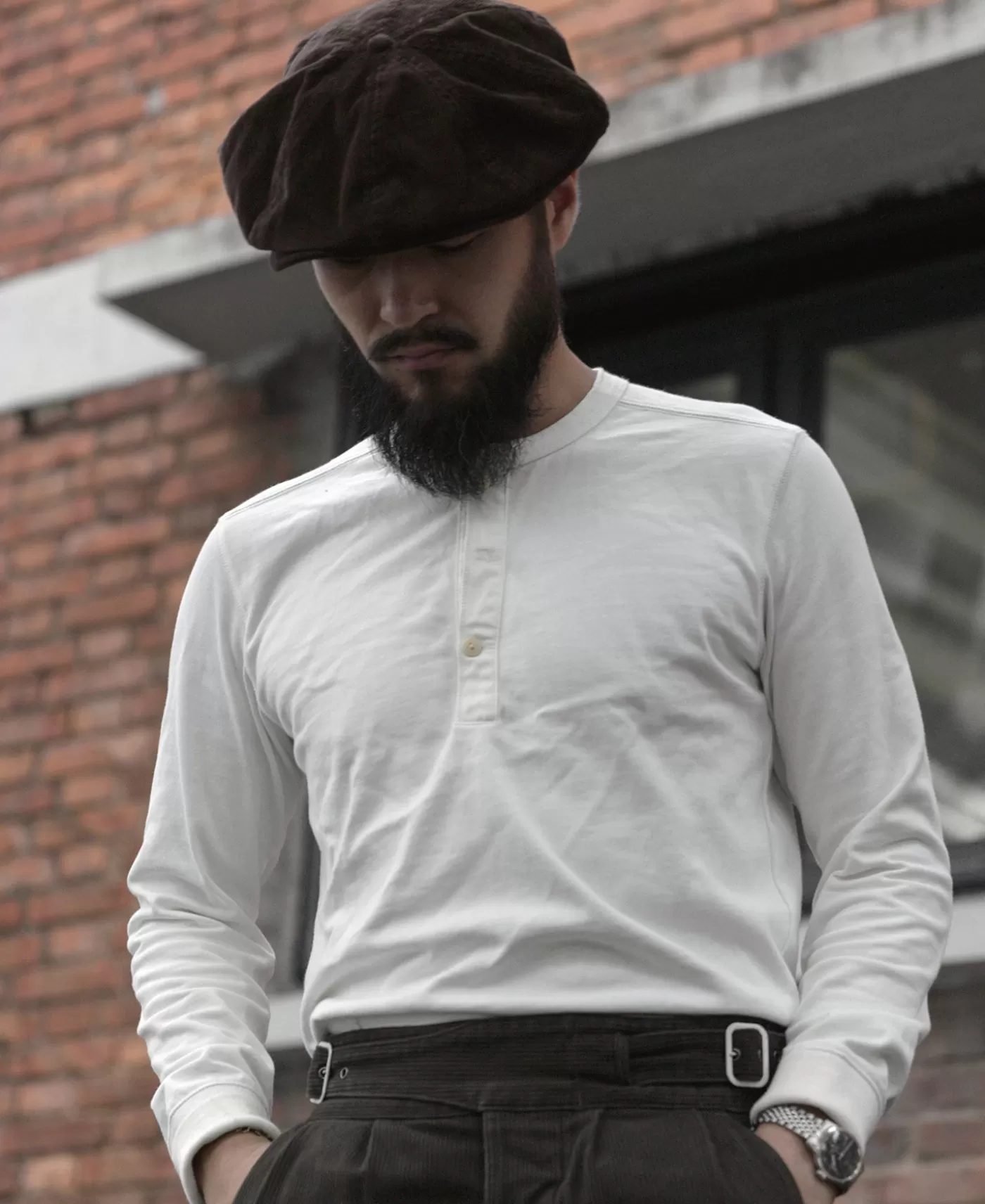 Discount Vintage Long Sleeve Henley Shirt - Long Sleeve T-Shirts | Henleys