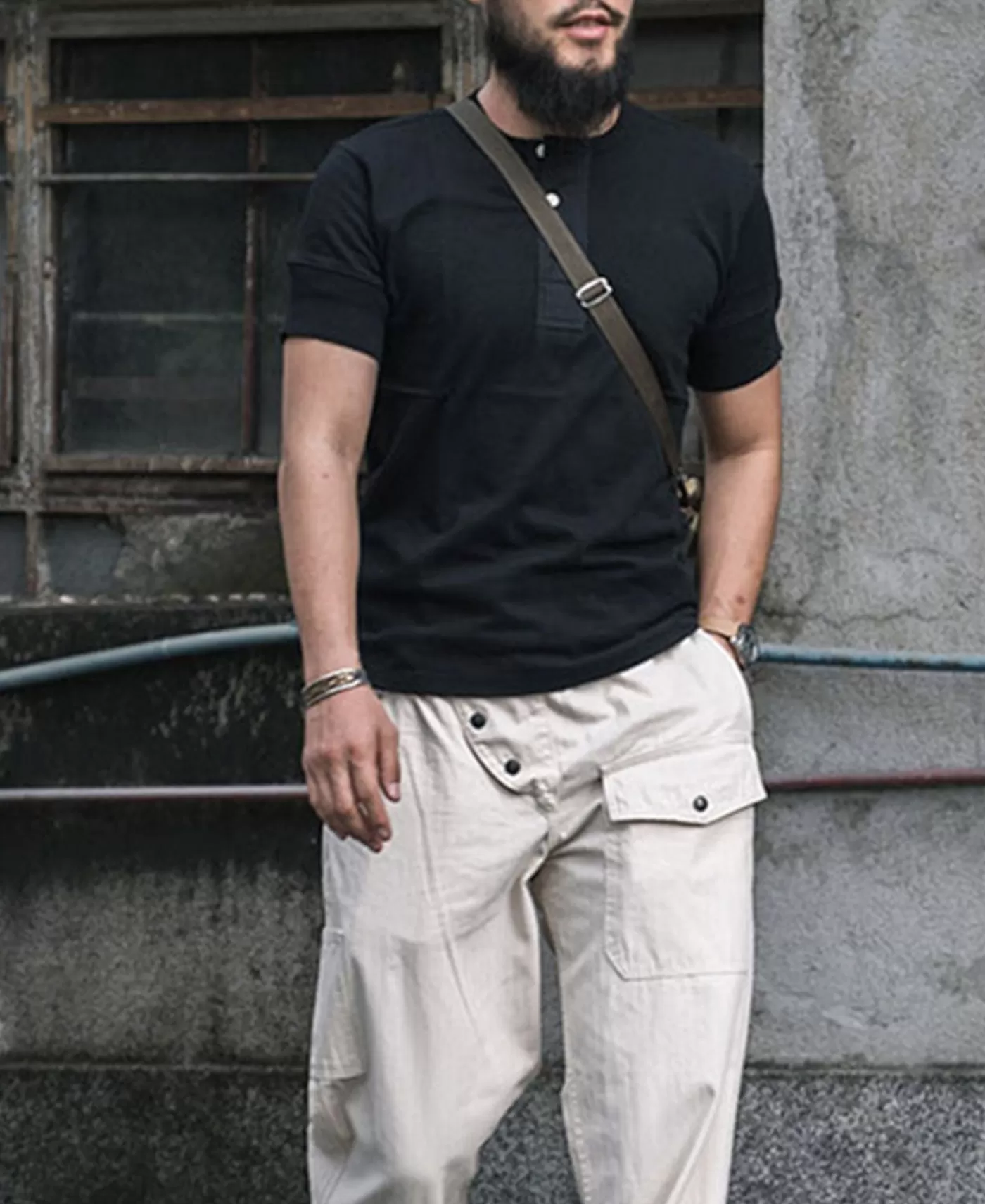 Cheap Vintage Short Sleeve Henley T-Shirt - Short Sleeve T-Shirts | Henleys