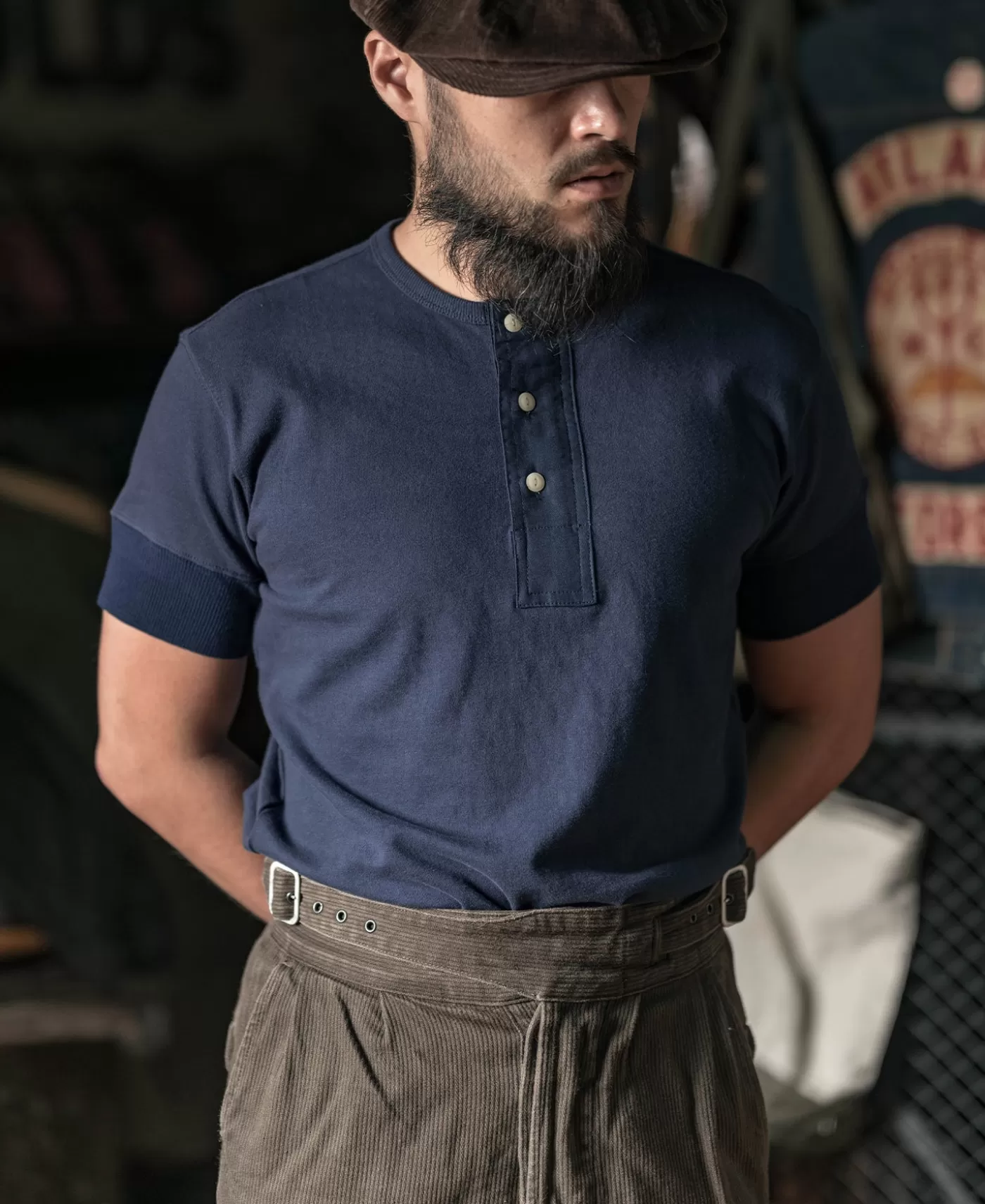 Shop Vintage Short Sleeve Henley T-Shirt - Short Sleeve T-Shirts | Henleys