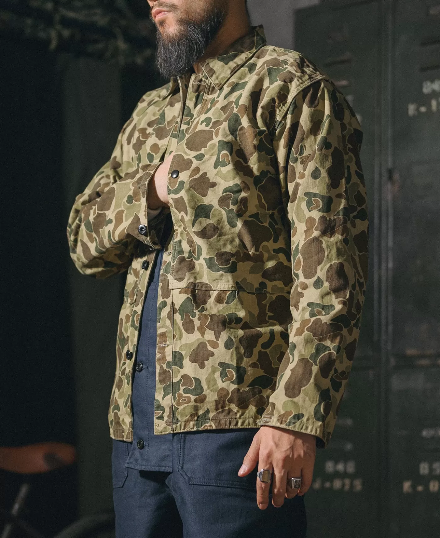 New WWII USMC Type P-44 HBT Duck Hunter Jacket Jackets & Coats